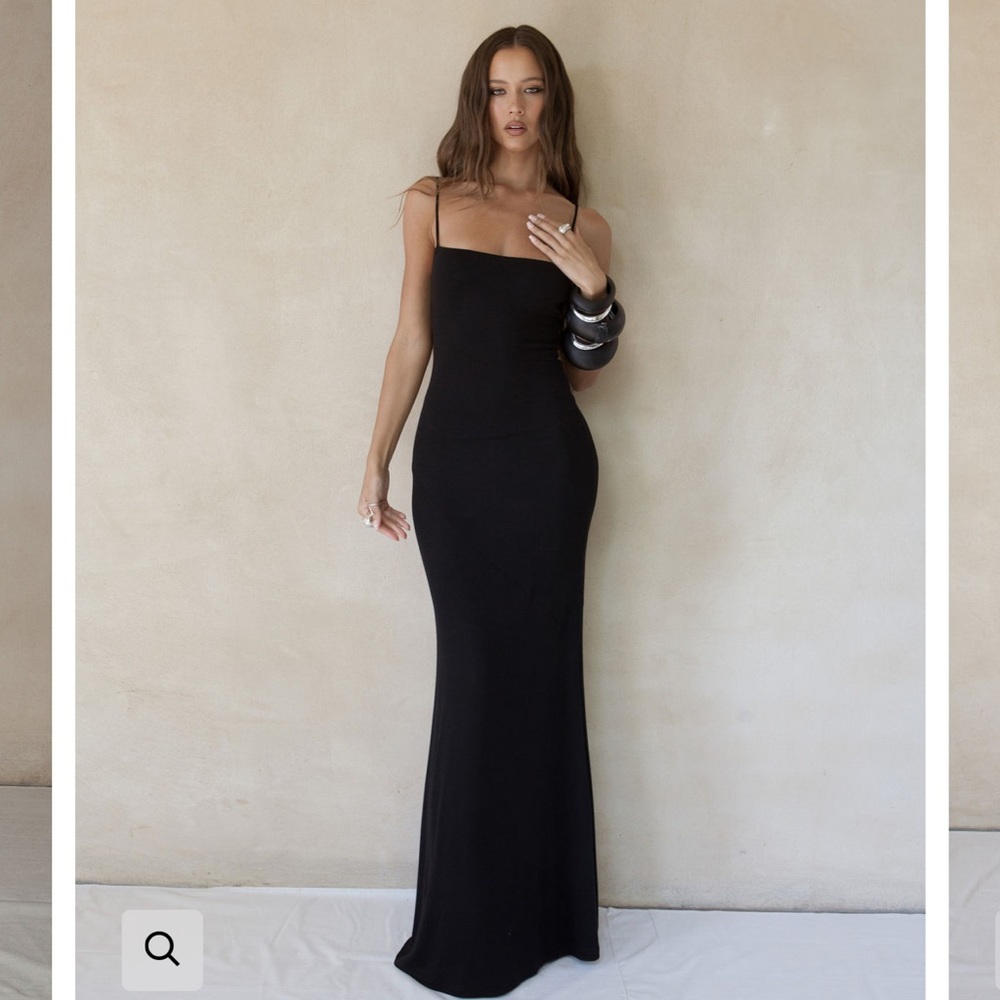 Black maxi dress